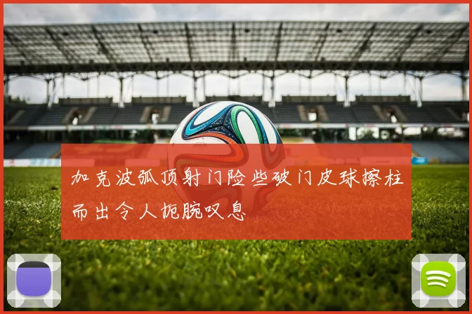 加克波弧顶射门险些破门皮球擦柱而出令人扼腕叹息